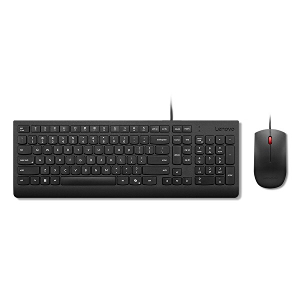 Lenovo 4X31R64436 Essential Türkçe F AI Kablolu USB Klavye Mouse Set