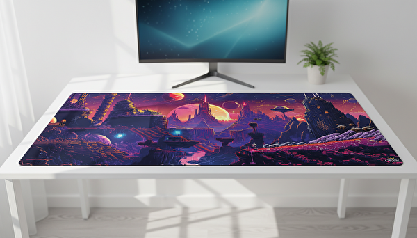 Oryn Pixart Astro Edition 90x40 cm Gaming Mousepad - (3mm Kalınlık)