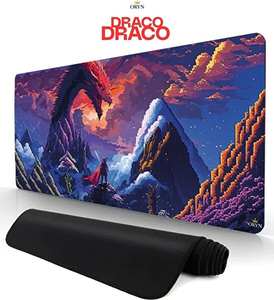 Oryn Pixart Draco Edition 90x40 cm Gaming Mousepad - (3mm Kalınlık)