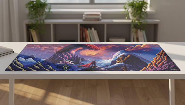 Oryn Pixart Draco Edition 90x40 cm Gaming Mousepad - (3mm Kalınlık)