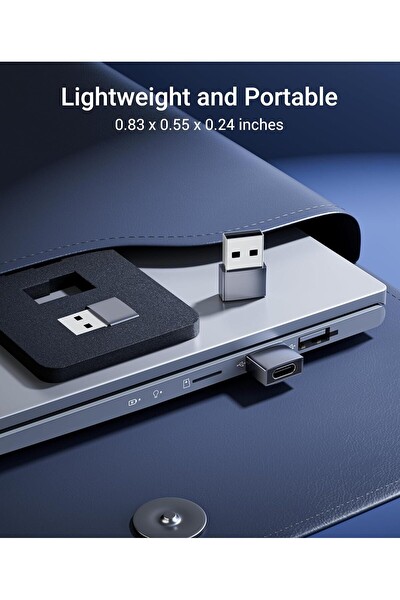 Syntech USB-C Kadın USB Erkek Adaptör 3\'lü Paket Alüminyum Tip C Şarj Dönüştürücü