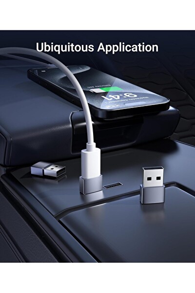 Syntech USB-C Kadın USB Erkek Adaptör 3\'lü Paket Alüminyum Tip C Şarj Dönüştürücü