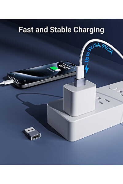 Syntech USB-C Kadın USB Erkek Adaptör 3\'lü Paket Alüminyum Tip C Şarj Dönüştürücü