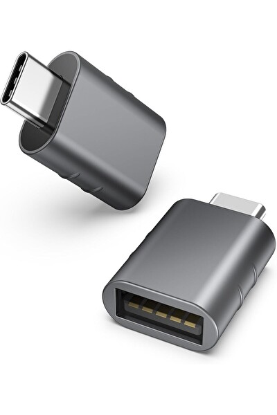 Syntech USB-C to USB 3.0 Adaptör 2’li Set Kompakt Uzay Grisi Dönüştürücü