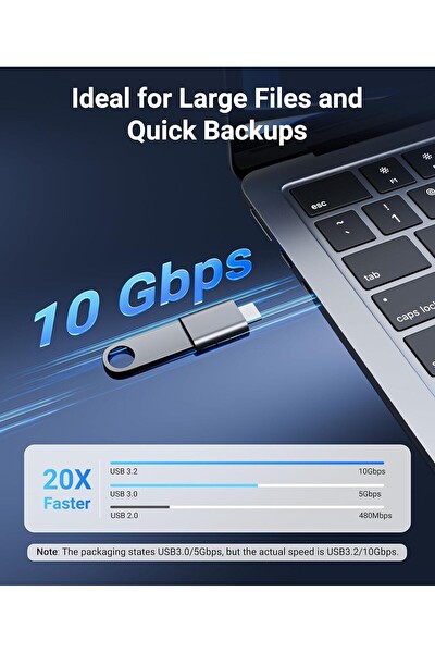 Syntech USB-C to USB 3.0 Adaptör 2’li Set Kompakt Uzay Grisi Dönüştürücü