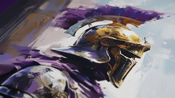 Oryn Legendary Warriors Purple Reign Edition 90X40 CM Gaming Mousepad 3MM Kalınlık