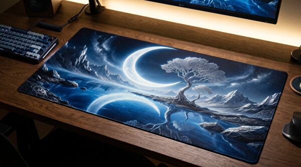 Oryn Aether Silver Haven Edition 70x30 Gaming Mouse Pad