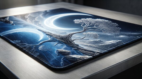 Oryn Aether Silver Haven Edition 70x30 Gaming Mouse Pad