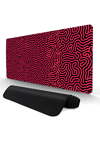 Oryn Abstract Matrıx Crimson Synapse Edition 70x30 Gaming Mouse Pad