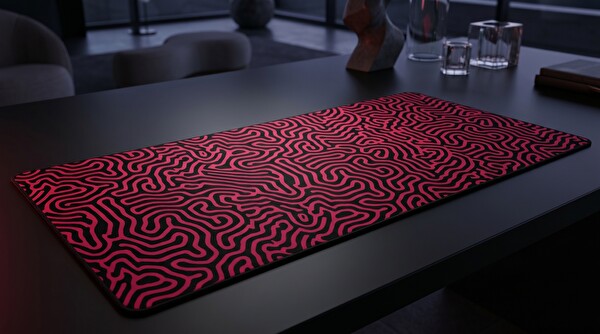 Oryn Abstract Matrıx Crimson Synapse Edition 70x30 Gaming Mouse Pad