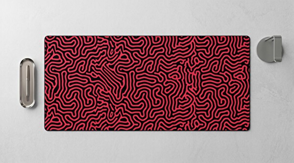 Oryn Abstract Matrıx Crimson Synapse Edition 70x30 Gaming Mouse Pad