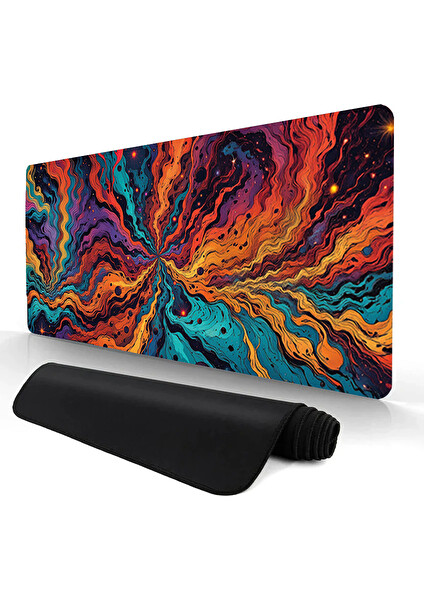 Oryn Abstract Matrıx Galactic Vortex Edition 80x30 Gaming Mouse Pad