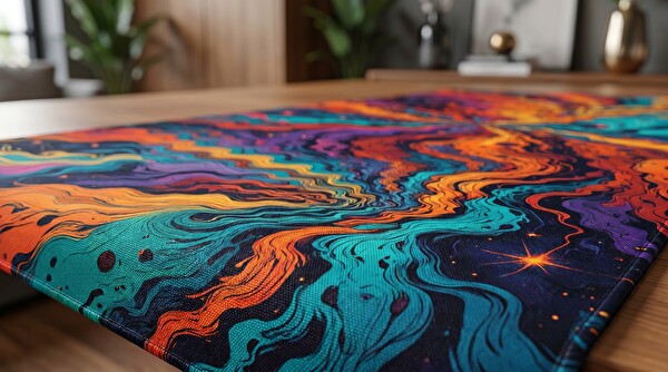 Oryn Abstract Matrıx Galactic Vortex Edition 80x30 Gaming Mouse Pad