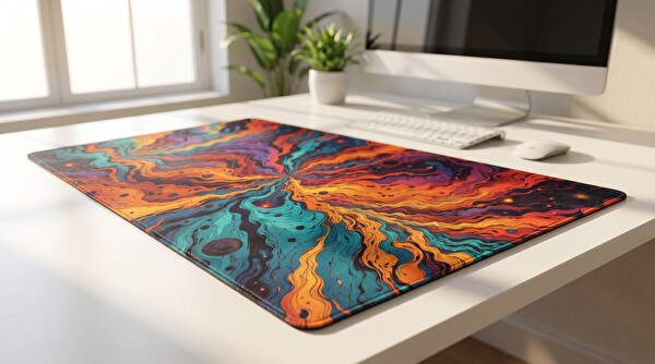 Oryn Abstract Matrıx Galactic Vortex Edition 80x30 Gaming Mouse Pad
