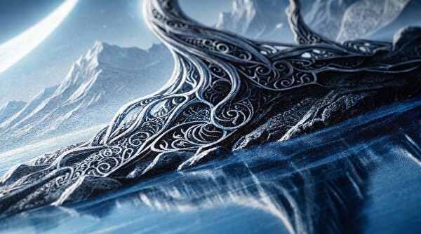 Oryn Aether Silver Haven Edition 90x40 Gaming Mouse Pad