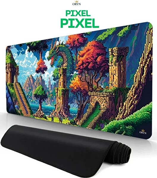 Oryn Pixart Pixel Edition 90x40 CM Gaming Mouse Pad - 3 MM Kalınlık