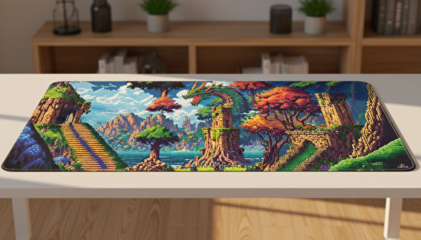 Oryn Pixart Pixel Edition 90x40 CM Gaming Mouse Pad - 3 MM Kalınlık