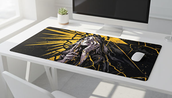 Oryn Futuristic Fracture Edition 70x30 CM Gaming Mouse Pad - 3 MM Kalınlık