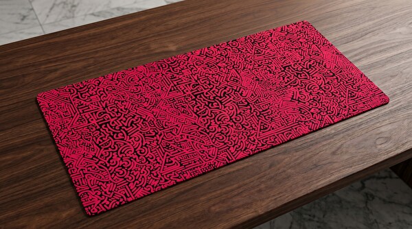 Oryn Abstract Matrıx Magenta Maze Edition 70x30 Gaming Mouse Pad