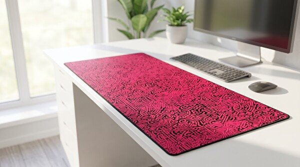 Oryn Abstract Matrıx Magenta Maze Edition 70x30 Gaming Mouse Pad