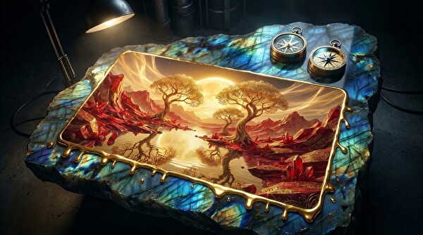 Oryn Aether Autumn Amber Edition 80x30 Gaming Mouse Pad