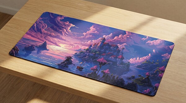 Oryn Pixart Violet Realm Edition 80x30 Gaming Mouse Pad