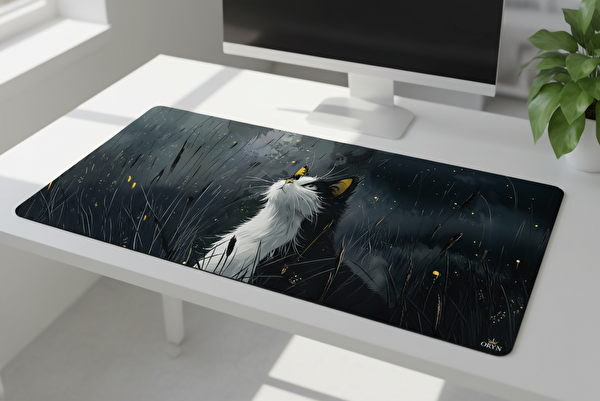 Oryn Primal Stellar Paws Edition 70x30 Gaming Mouse Pad