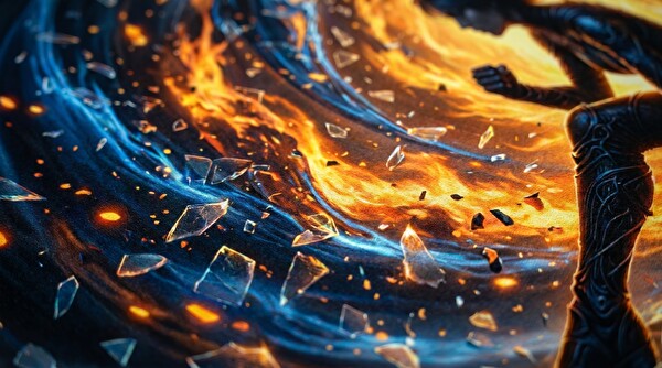 Oryn Ethereal Shadows Shattered Entropy Edition 70x30 Gaming Mouse Pad