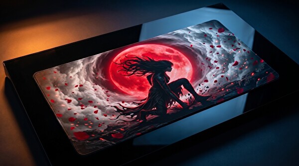 Oryn Ethereal Shadows Lunar Requiem Edition 80x30 Gaming Mouse Pad