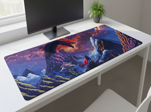 Oryn Pixart Draco Edition 80x30 Gaming Mouse Pad