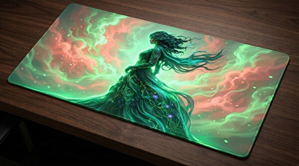 Oryn Ethereal Shadows Jade Radiance Edition 70x30 Gaming Mouse Pad