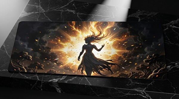 Oryn Ethereal Shadows Solar Radiance Edition 90x40 Gaming Mouse Pad