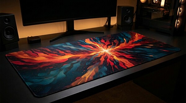 Oryn Abstract Matrıx Elemental Burst Edition 80x30 Gaming Mouse Pad