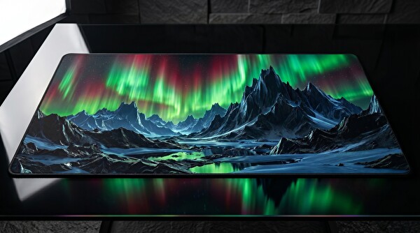 Oryn Aether Aurora Borealis Edition 70x30 Gaming Mouse Pad