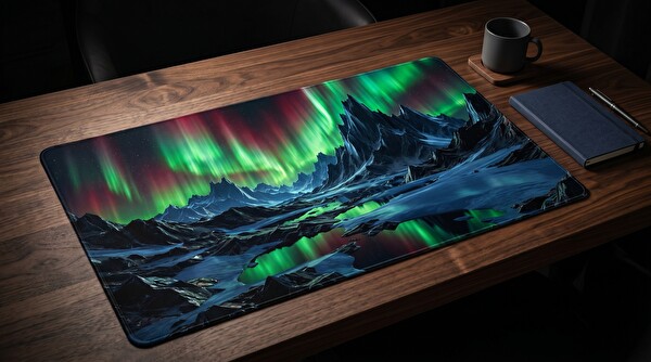 Oryn Aether Aurora Borealis Edition 70x30 Gaming Mouse Pad