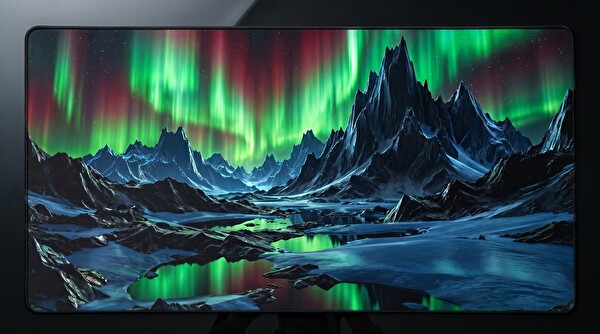 Oryn Aether Aurora Borealis Edition 70x30 Gaming Mouse Pad