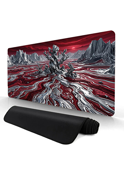 Oryn Aether Crimson River Edition 80x30 Gaming Mouse Pad