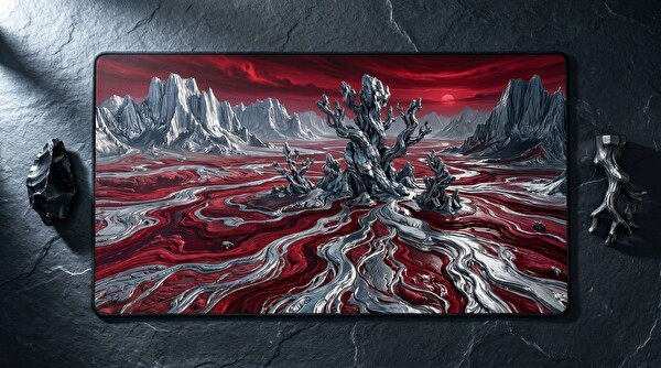 Oryn Aether Crimson River Edition 80x30 Gaming Mouse Pad
