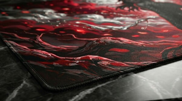 Oryn Ethereal Shadows Crimson Enigma Edition 80x30 Gaming Mouse Pad