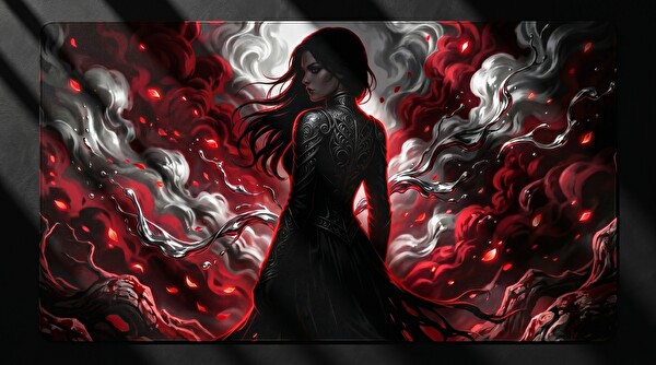 Oryn Ethereal Shadows Crimson Enigma Edition 70x30 Gaming Mouse Pad