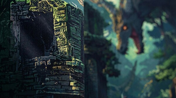 Oryn Pixart Veridian Drake Edition 80x30 Gaming Mouse Pad