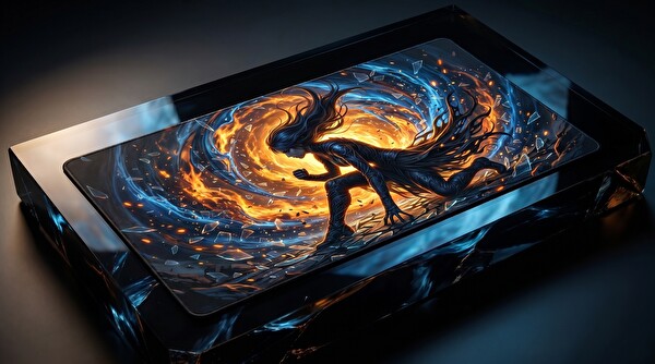 Oryn Ethereal Shadows Shattered Entropy Edition 80x30aming Mouse Pad