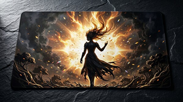Oryn Ethereal Shadows Solar Radiance Edition 70x30 Gaming Mouse Pad