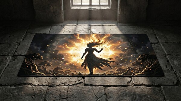 Oryn Ethereal Shadows Solar Radiance Edition 70x30 Gaming Mouse Pad