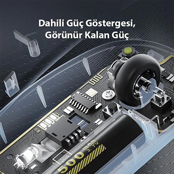 ZHL Tools X5 Şarj Edilebilir Sessiz Kullanım 2.4G Transparan Kablosuz USB Mouse