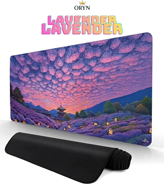 Oryn Lavender Edition 90x40 CM Gaming Mouse Pad - 3 MM Kalınlık