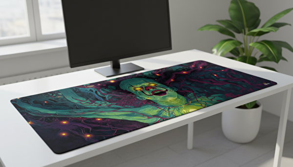Oryn Futuristic Psycho Edition 70x30 CM Gaming Mouse Pad - 3 MM Kalınlık