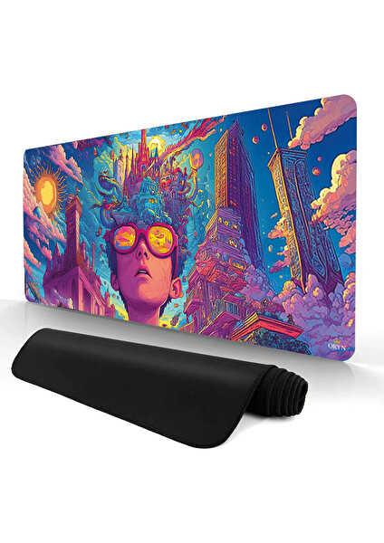Oryn Futuristic Utopia Edition 70x30 CM Gaming Mouse Pad - 3 MM Kalınlık
