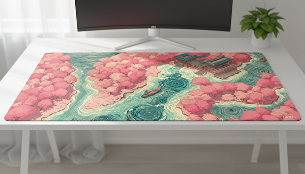 Oryn Nature Sakura Edition 90x40 CM Gaming Mouse Pad - 3 MM Kalınlık