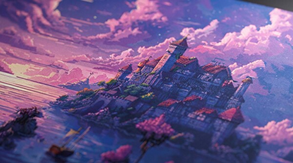 Oryn Pixart Violet Realm Edition 90x40 CM Gaming Mouse Pad